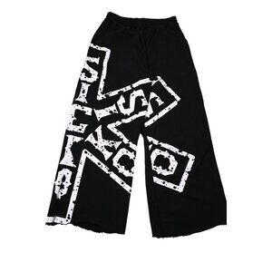 Carsicko Wide Leg Sweatpants in Black